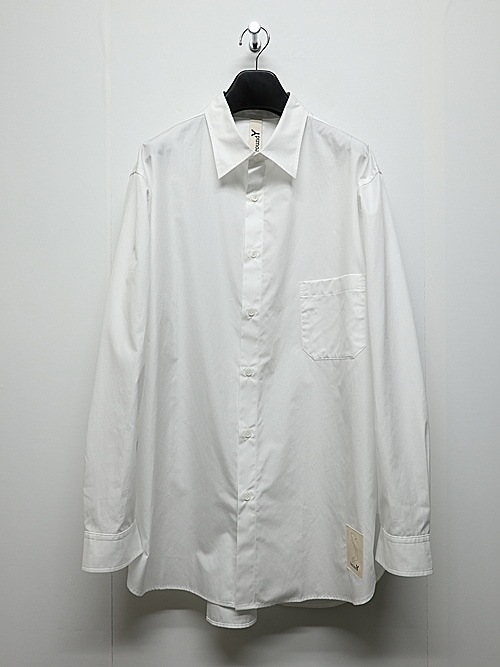 Ground Y�����饦��ɥ磻/120/2 BROADCLOTH STANDARD BIG SHIRT/WHITE.