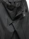 �㴰���LAD MUSICIAN����å� �ߥ塼�������/W/G PINSTRIPE WIDE FLARE SLACKS/BLACK��SPACE WHITE