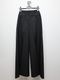 �㴰���LAD MUSICIAN����å� �ߥ塼�������/W/G PINSTRIPE WIDE FLARE SLACKS/BLACK��SPACE WHITE