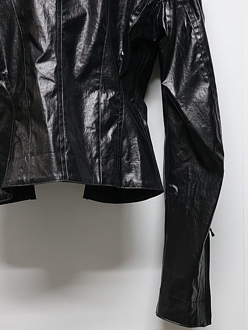 JULIUS����ꥦ��/LAMINATED CLOTH BLOUSON9/BLACK