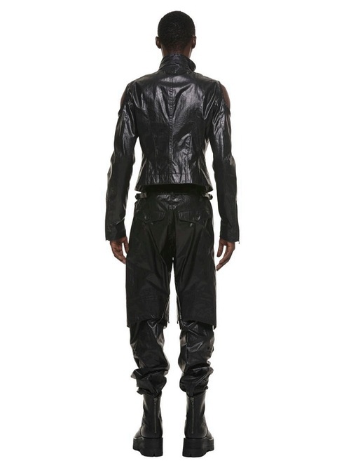 (ͽ����)2��3������ͽ��/JULIUS����ꥦ��/LAMINATED CLOTH BLOUSON9/BLACK��