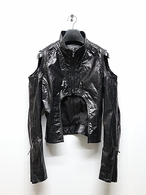 JULIUS����ꥦ��/LAMINATED CLOTH BLOUSON9/BLACK