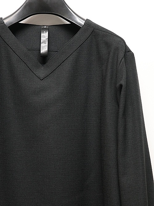 wjk�����֥른��������/boat V-neck pullover shirt/black