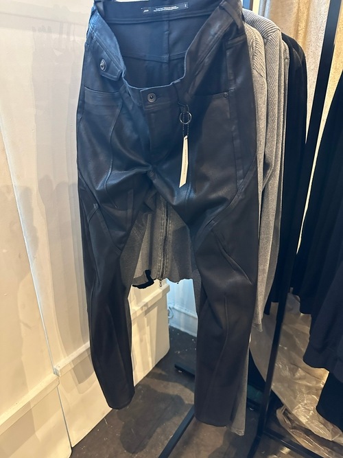 (ͽ����)8��9������ͽ��/JULIUS����ꥦ��/COTTON KNIT DENIM TROUSERS9/BLACK