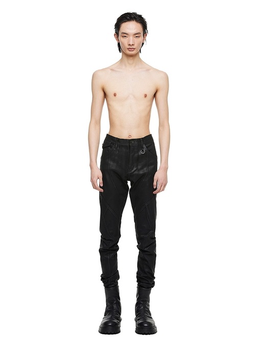 (ͽ����)8��9������ͽ��/JULIUS����ꥦ��/COTTON KNIT DENIM TROUSERS9/BLACK
