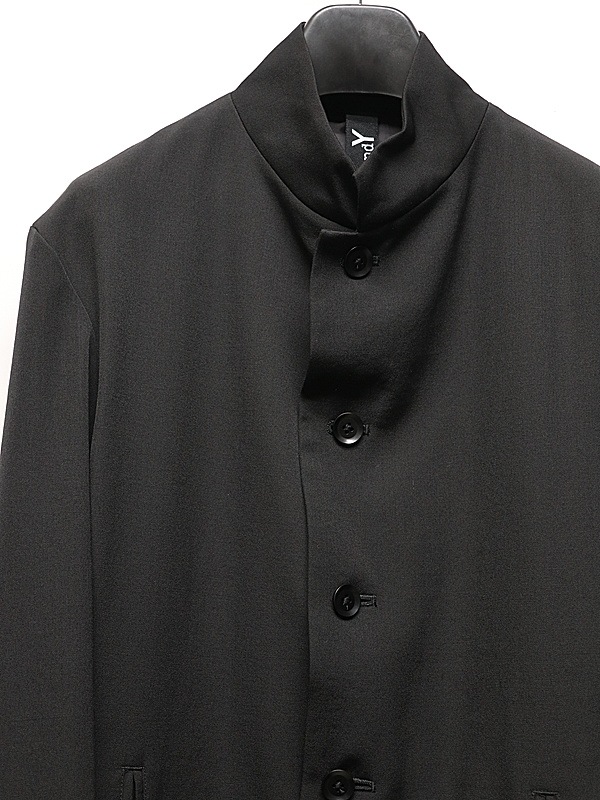Ground Y�����饦��ɥ磻/W/GABARDINE FRONT DROP SHORT JACKET/BLACK