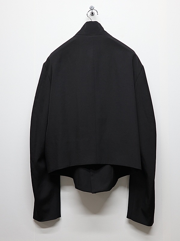 Ground Y�����饦��ɥ磻/W/GABARDINE FRONT DROP SHORT JACKET/BLACK