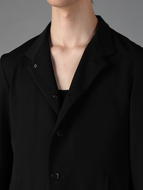 Ground Y�����饦��ɥ磻/W/GABARDINE FRONT DROP SHORT JACKET/BLACK