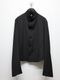 Ground Y�����饦��ɥ磻/W/GABARDINE FRONT DROP SHORT JACKET/BLACK