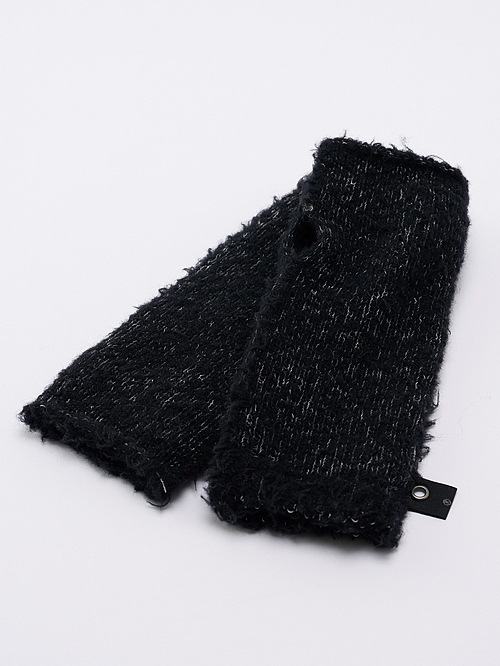 (ͽ���ʡ�10��11������ͽ��/wjk�����֥른��������/fancy yarn knit hand warmer/black
