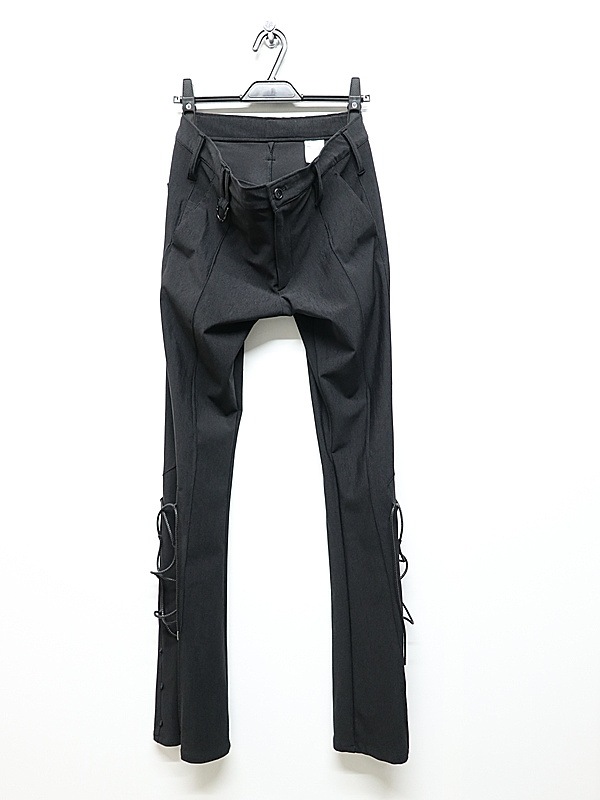 kiryuyrik������奦����奦/High Tension Jersey Lace Up Flare Pants/Black