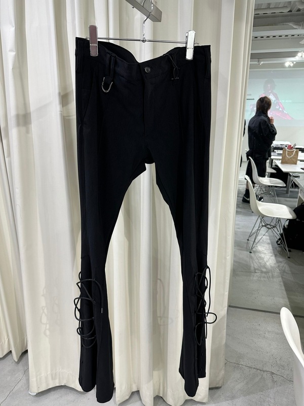 (ͽ���ʡ�9������10������ͽ��/kiryuyrik������奦����奦/High Tension Jersey Lace Up Flare Pants/Black
