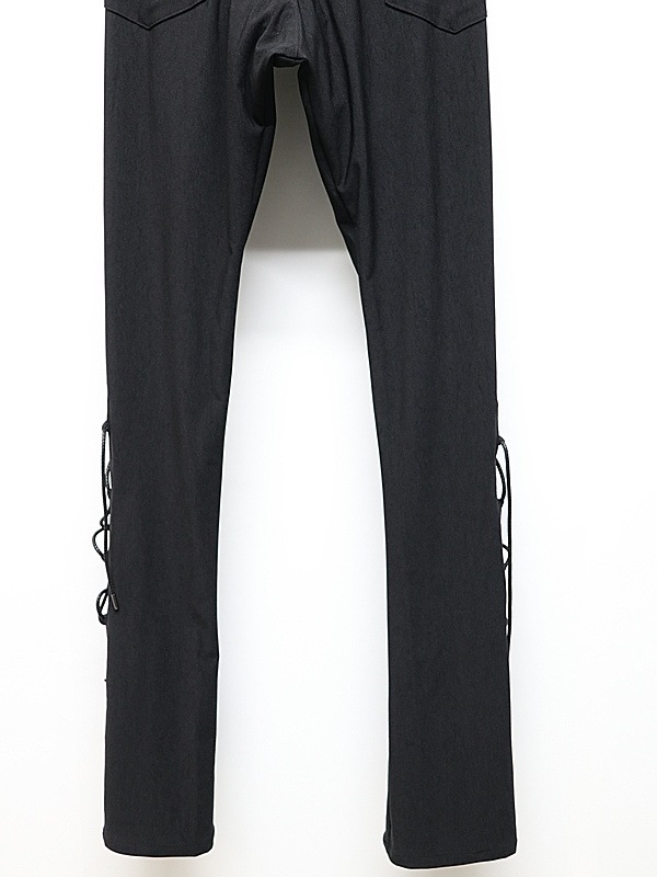 kiryuyrik������奦����奦/High Tension Jersey Lace Up Flare Pants/Black