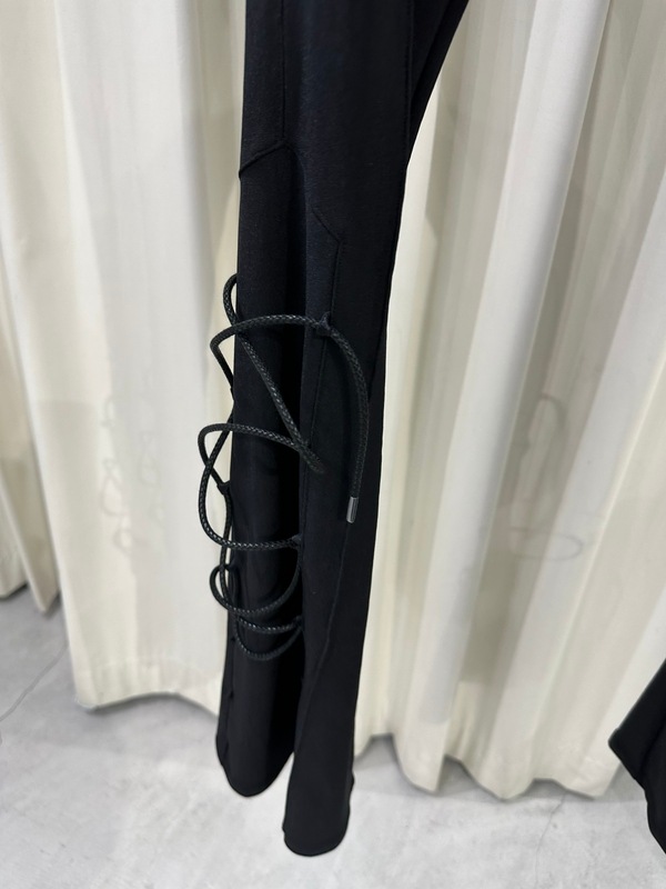 (ͽ���ʡ�9������10������ͽ��/kiryuyrik������奦����奦/High Tension Jersey Lace Up Flare Pants/Black