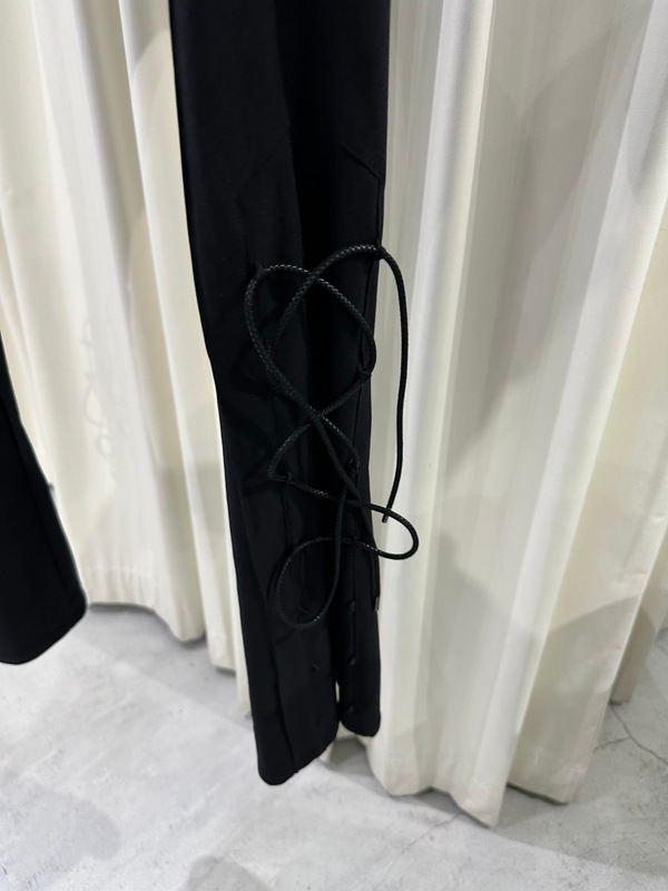 (ͽ���ʡ�9������10������ͽ��/kiryuyrik������奦����奦/High Tension Jersey Lace Up Flare Pants/Black