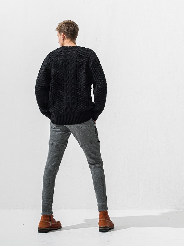 (ͽ���ʡ�11��12������ͽ��/42TH RESOUND CLOTHING���ꥵ����ɥ���������/LOOSE FIT cable law sweater/BLACK