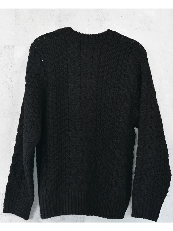 (ͽ���ʡ�11��12������ͽ��/42TH RESOUND CLOTHING���ꥵ����ɥ���������/LOOSE FIT cable law sweater/BLACK