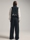 (ͽ)79ͽ/nude:masahiko maruyama ̡:ޥҥޥ/Wool Cotton Twill VEST (MULTI BUTTONS ON THE BACK)/Black
