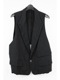 (ͽ)79ͽ/nude:masahiko maruyama ̡:ޥҥޥ/Wool Cotton Twill VEST (MULTI BUTTONS ON THE BACK)/Black