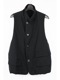(ͽ)79ͽ/nude:masahiko maruyama ̡:ޥҥޥ/Wool Cotton Twill VEST (MULTI BUTTONS ON THE BACK)/Black