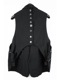 (ͽ)79ͽ/nude:masahiko maruyama ̡:ޥҥޥ/Wool Cotton Twill VEST (MULTI BUTTONS ON THE BACK)/Black