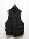 nude:masahiko maruyama ̡:ޥҥޥ/Wool Cotton Twill VEST (MULTI BUTTONS ON THE BACK)/Black