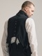 (ͽ)79ͽ/nude:masahiko maruyama ̡:ޥҥޥ/Wool Cotton Twill VEST (MULTI BUTTONS ON THE BACK)/Black