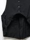 nude:masahiko maruyama ̡:ޥҥޥ/Wool Cotton Twill VEST (MULTI BUTTONS ON THE BACK)/Black