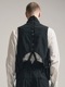(ͽ)79ͽ/nude:masahiko maruyama ̡:ޥҥޥ/Wool Cotton Twill VEST (MULTI BUTTONS ON THE BACK)/Black