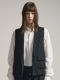 (ͽ)79ͽ/nude:masahiko maruyama ̡:ޥҥޥ/Wool Cotton Twill VEST (MULTI BUTTONS ON THE BACK)/Black