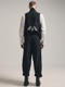 (ͽ)79ͽ/nude:masahiko maruyama ̡:ޥҥޥ/Wool Cotton Twill VEST (MULTI BUTTONS ON THE BACK)/Black