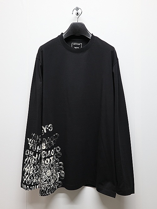 Y-3���磻���꡼/U GFX LS TEE/BLACK