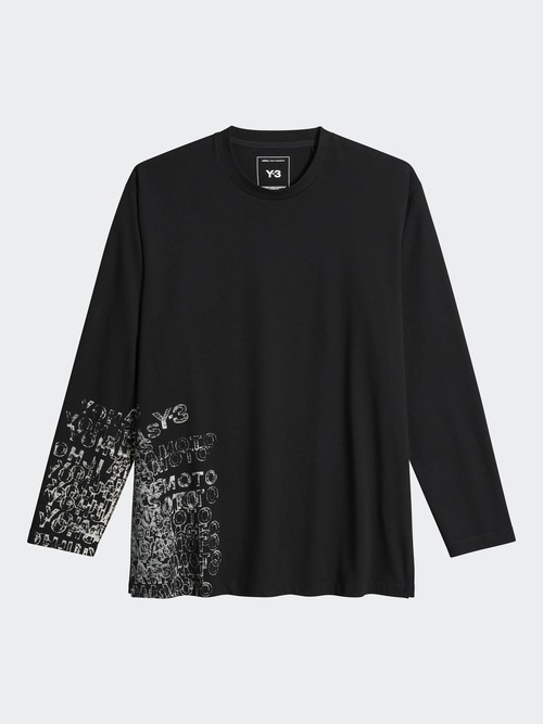 Y-3���磻���꡼/U GFX LS TEE/BLACK