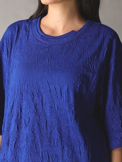 Ground Y�����饦��ɥ磻/CATCH WASHER WRINKLE JERSEY MIX T-SHIRT/WHITE