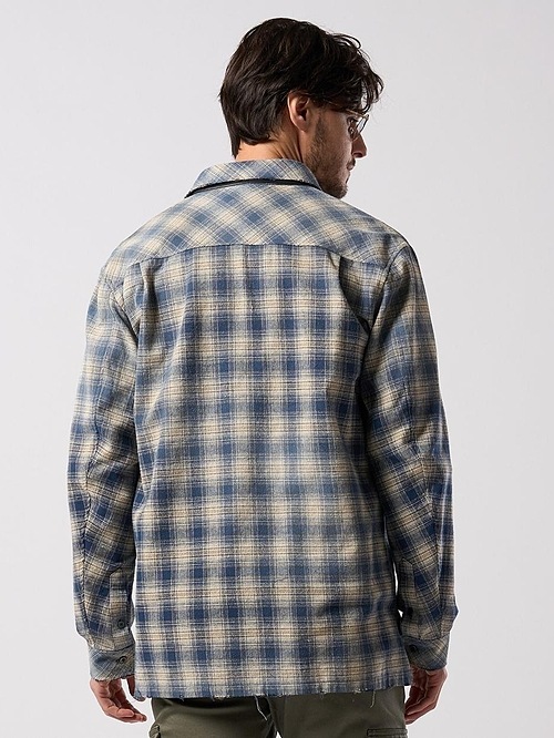 (ͽ���ʡ�9��10������ͽ��/wjk�����֥른��������/aging loose check shirt/fade blue