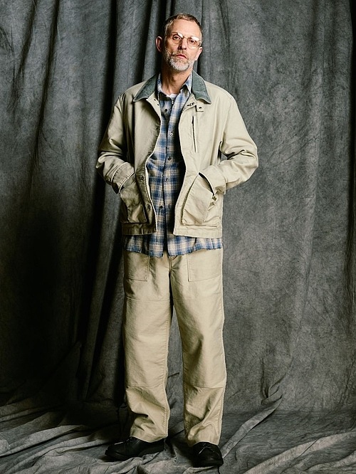(ͽ���ʡ�9��10������ͽ��/wjk�����֥른��������/aging loose check shirt/fade blue