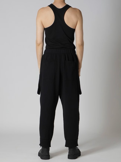 Yohji Yamamoto襦ޥ/7G JERSEY 3G RIB 3G 1X1 RIB PANTS/BLACK.