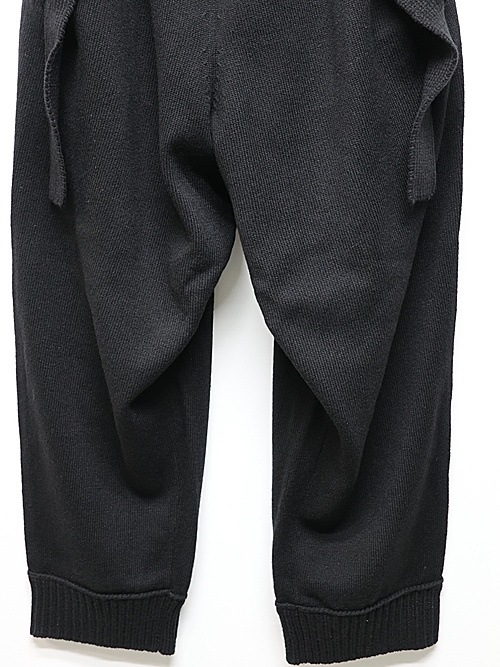 Yohji Yamamoto襦ޥ/7G JERSEY 3G RIB 3G 1X1 RIB PANTS/BLACK.