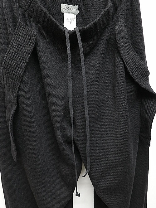 Yohji Yamamoto襦ޥ/7G JERSEY 3G RIB 3G 1X1 RIB PANTS/BLACK.