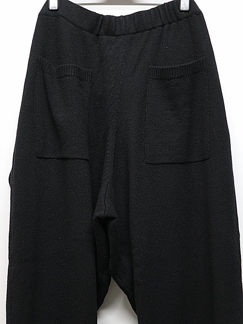 Yohji Yamamoto襦ޥ/7G JERSEY 3G RIB 3G 1X1 RIB PANTS/BLACK.