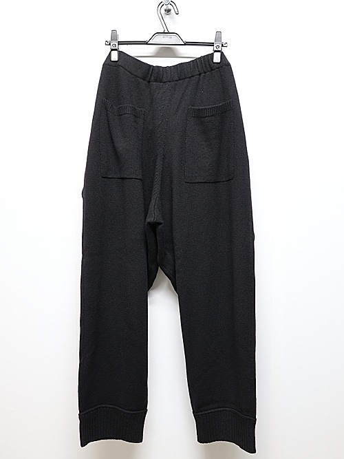 Yohji Yamamoto襦ޥ/7G JERSEY 3G RIB 3G 1X1 RIB PANTS/BLACK.