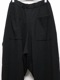 Yohji Yamamoto襦ޥ/7G JERSEY 3G RIB 3G 1X1 RIB PANTS/BLACK.