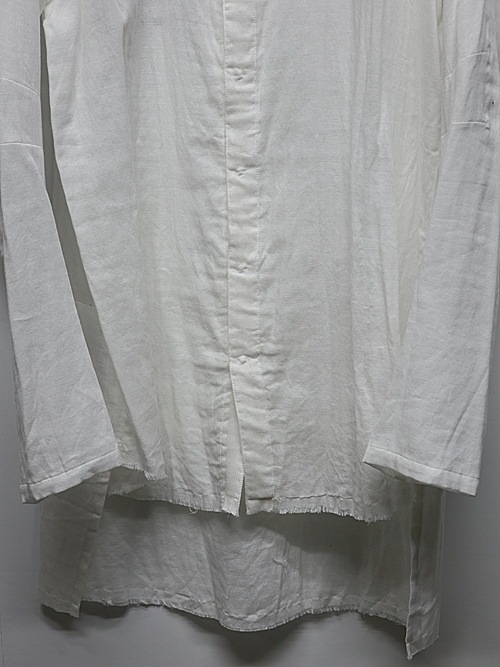 SALE30%OFF/nude:masahiko maruyama ̡:ޥҥޥ/Cotton Double Gauze ROUND NECK REVERSIBLE GAUZE SHIRT/Off White