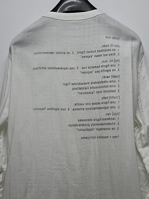SALE30%OFF/nude:masahiko maruyama ̡:ޥҥޥ/Cotton Double Gauze ROUND NECK REVERSIBLE GAUZE SHIRT/Off White