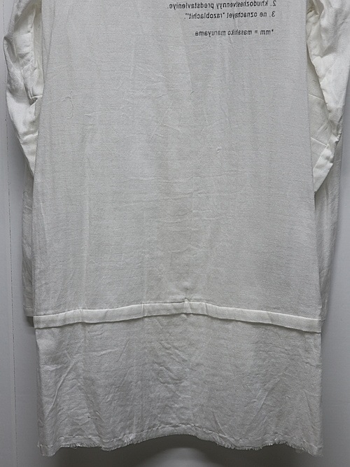 SALE30%OFF/nude:masahiko maruyama ̡:ޥҥޥ/Cotton Double Gauze ROUND NECK REVERSIBLE GAUZE SHIRT/Off White