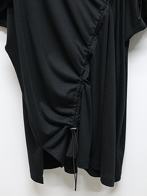 Ground Y饦ɥ磻/C/MO JERSEY DRAWCORD FRENCH SLEEVE T-SHIRT/BLACK