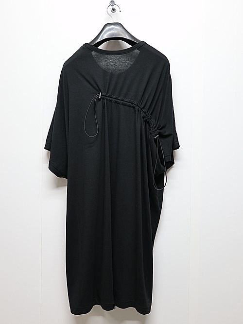 Ground Y饦ɥ磻/C/MO JERSEY DRAWCORD FRENCH SLEEVE T-SHIRT/BLACK