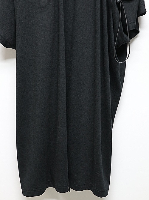 Ground Y饦ɥ磻/C/MO JERSEY DRAWCORD FRENCH SLEEVE T-SHIRT/BLACK