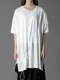 Ground Y饦ɥ磻/C/MO JERSEY DRAWCORD FRENCH SLEEVE T-SHIRT/BLACK