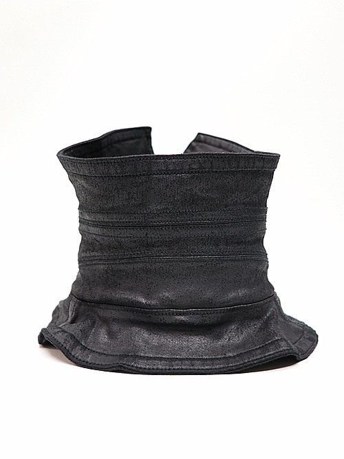 JULIUS����ꥦ��/10oz COATED STRETCH DENIM ACCESSORY2/BLACK